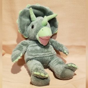Build A Bear Green Triceratops Dinosaur Plush